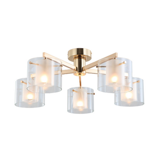 Sind die goldenen Dualgläser 5-Lights Flush Mount Deckenlampe erhältlich?