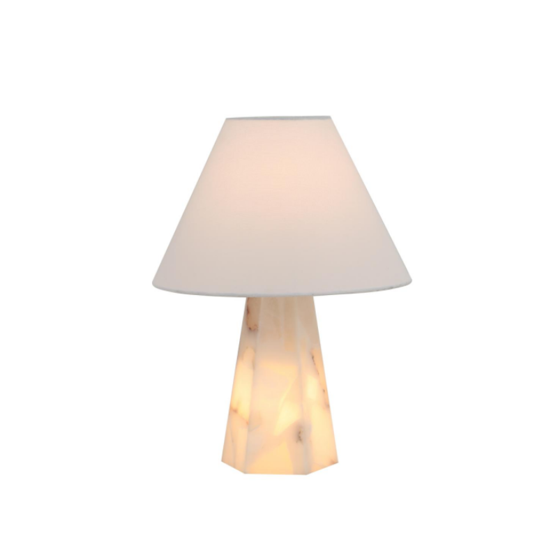 Alabaster-Tischlampe