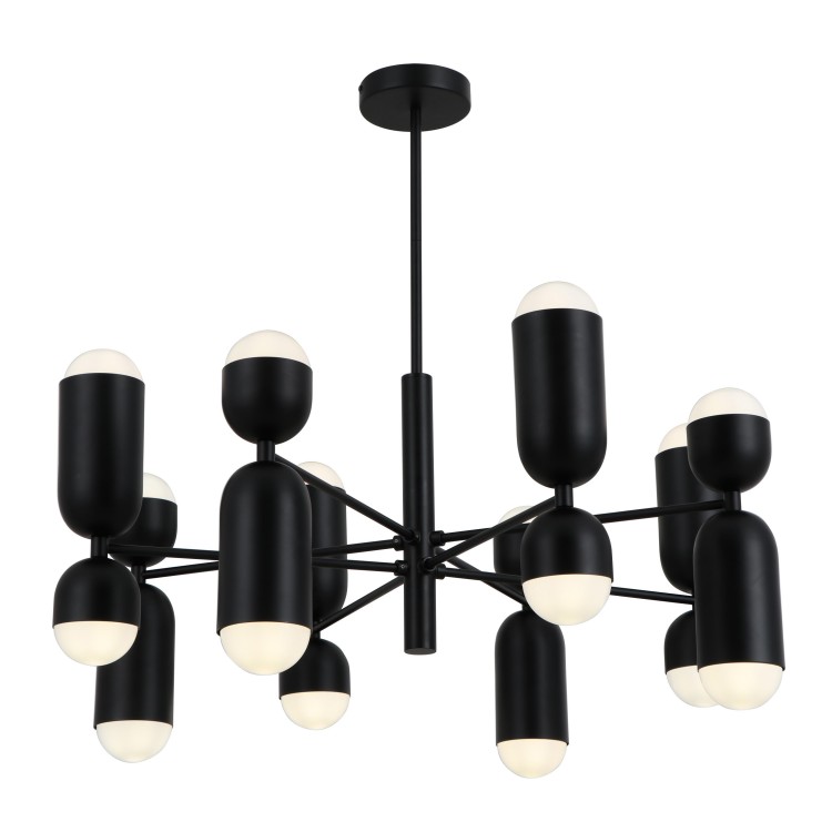 Schwarze Metallarme 16-Bulbs-Anhängerleuchten