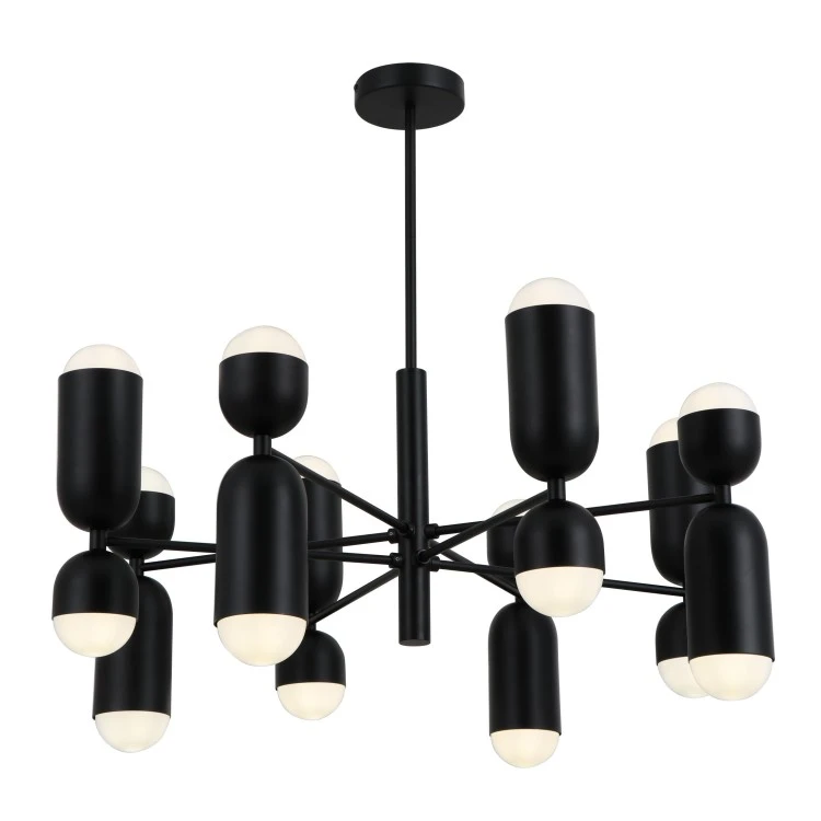 Schwarze Metallarme 16-Bulbs-Anhängerleuchten
