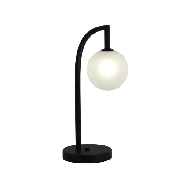Minimalistische kugelförmige Tischlampe aus Glas