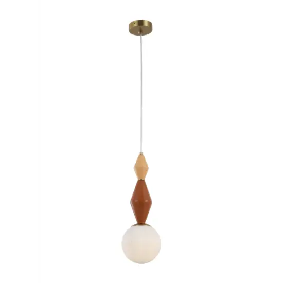Moderne Pendelleuchte aus Keramik und Glas E14