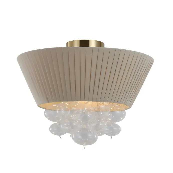 Deckenlampe aus plissiertem Stoff