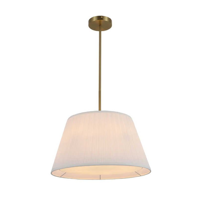 Pendelleuchte aus plissiertem Stoff, 3 Farben